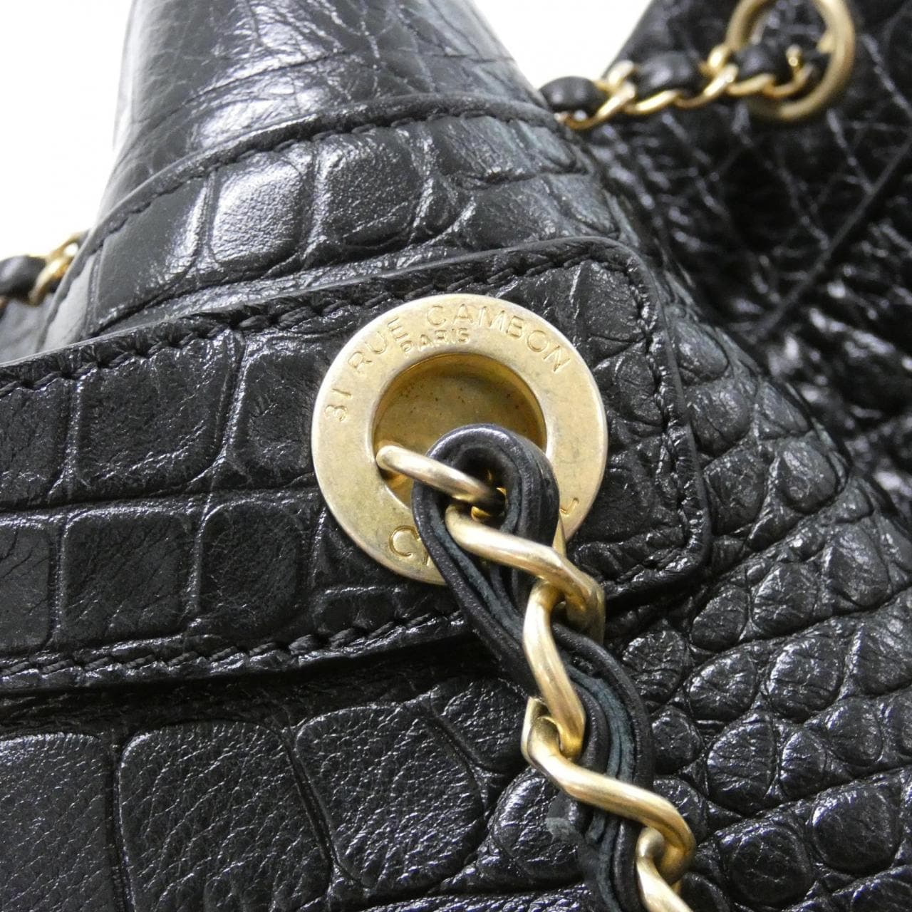 CHANEL AS0800 背包 鱷魚皮