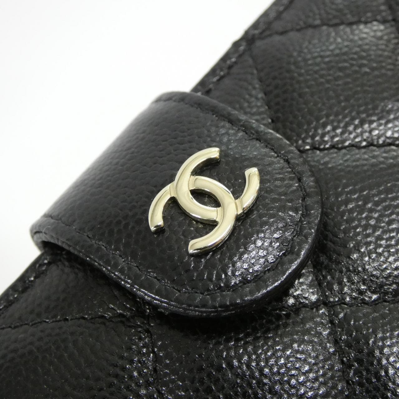 CHANEL 銀包 荔枝紋牛皮