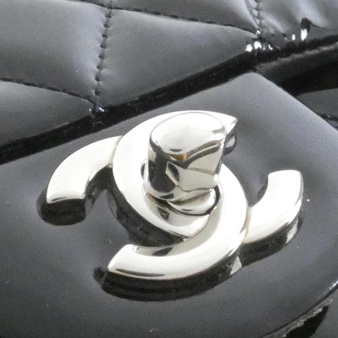 CHANEL 65050 Shoulder Patent Leather