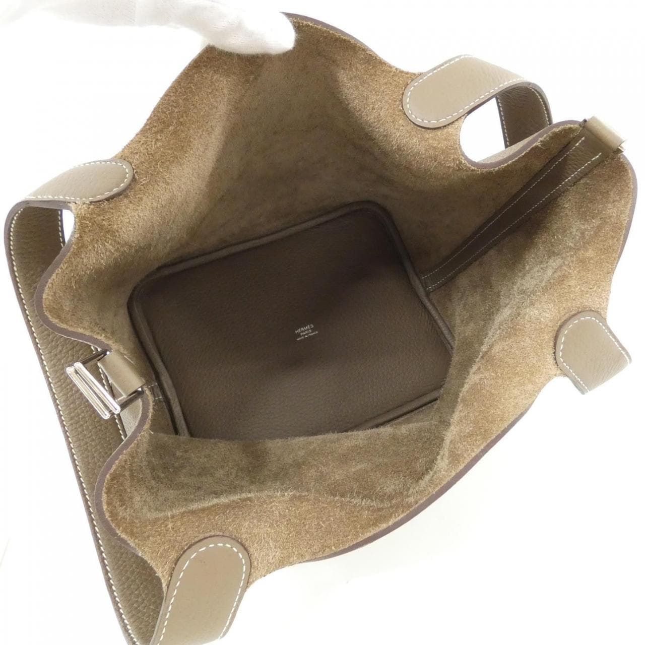 HERMES Picotin 060991CK Handbag Clemence