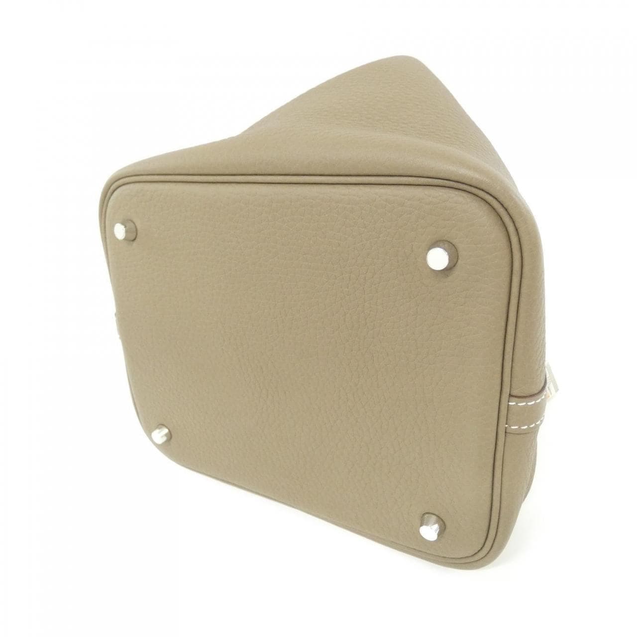 HERMES Picotin 060991CK Handbag Clemence