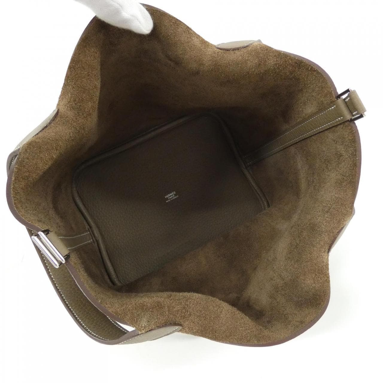 HERMES Picotin 060991CK Handbag Clemence