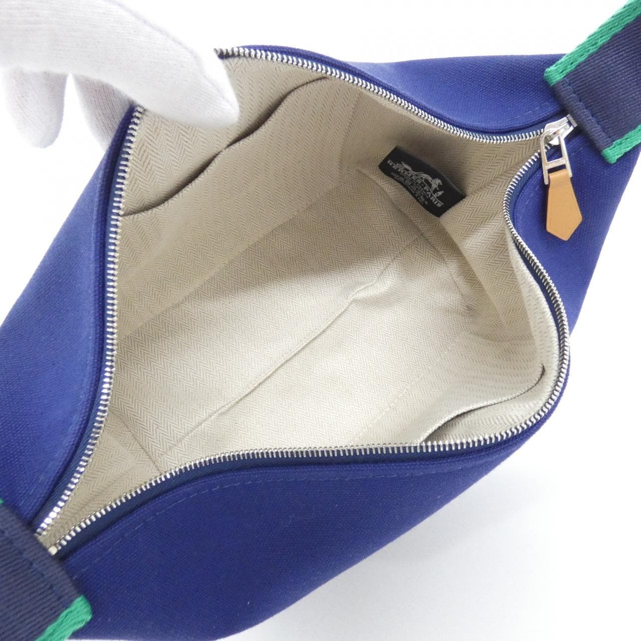 HERMES 103222M Pouch Canvas