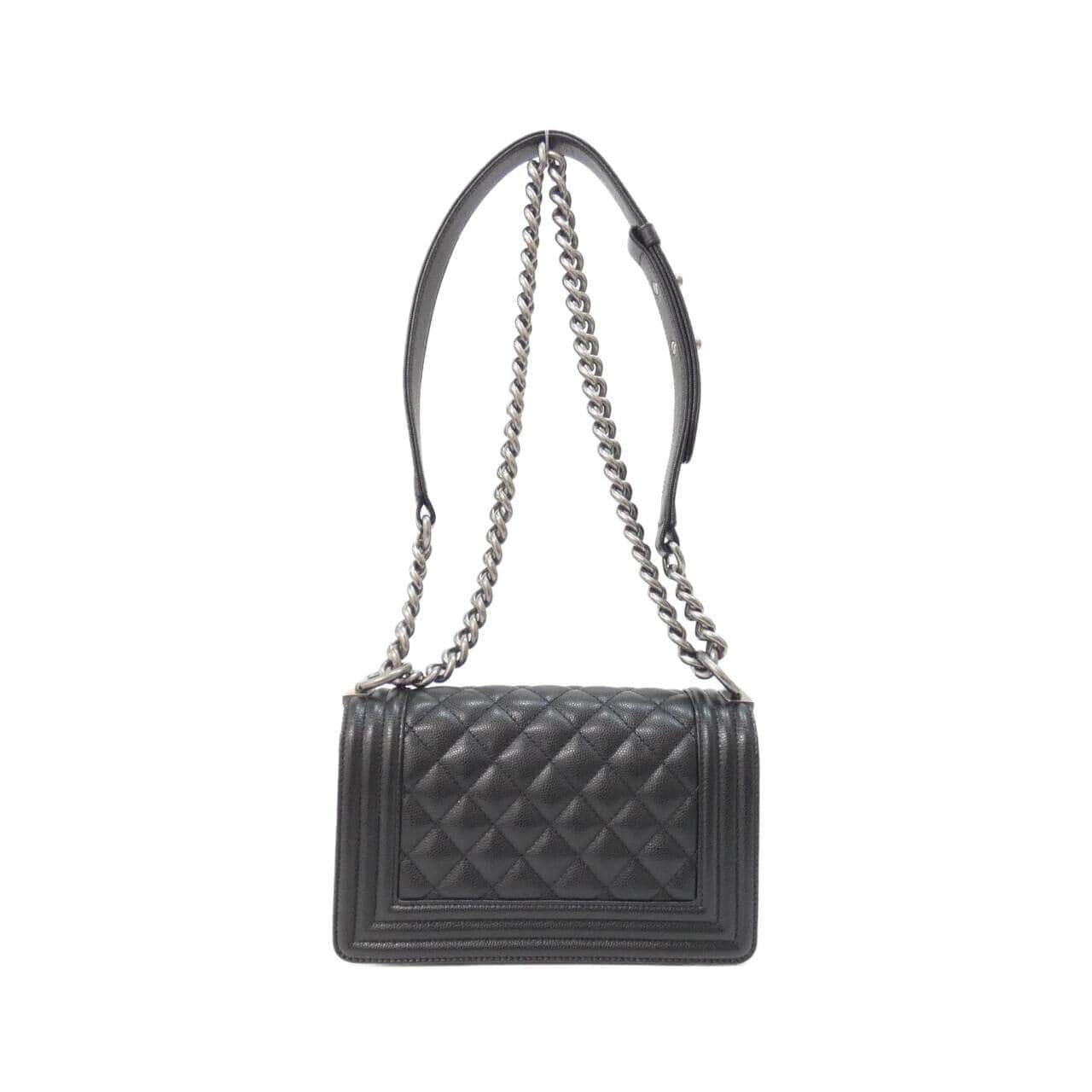 CHANEL Boy Chanel 67085 Shoulder Grained Calfskin