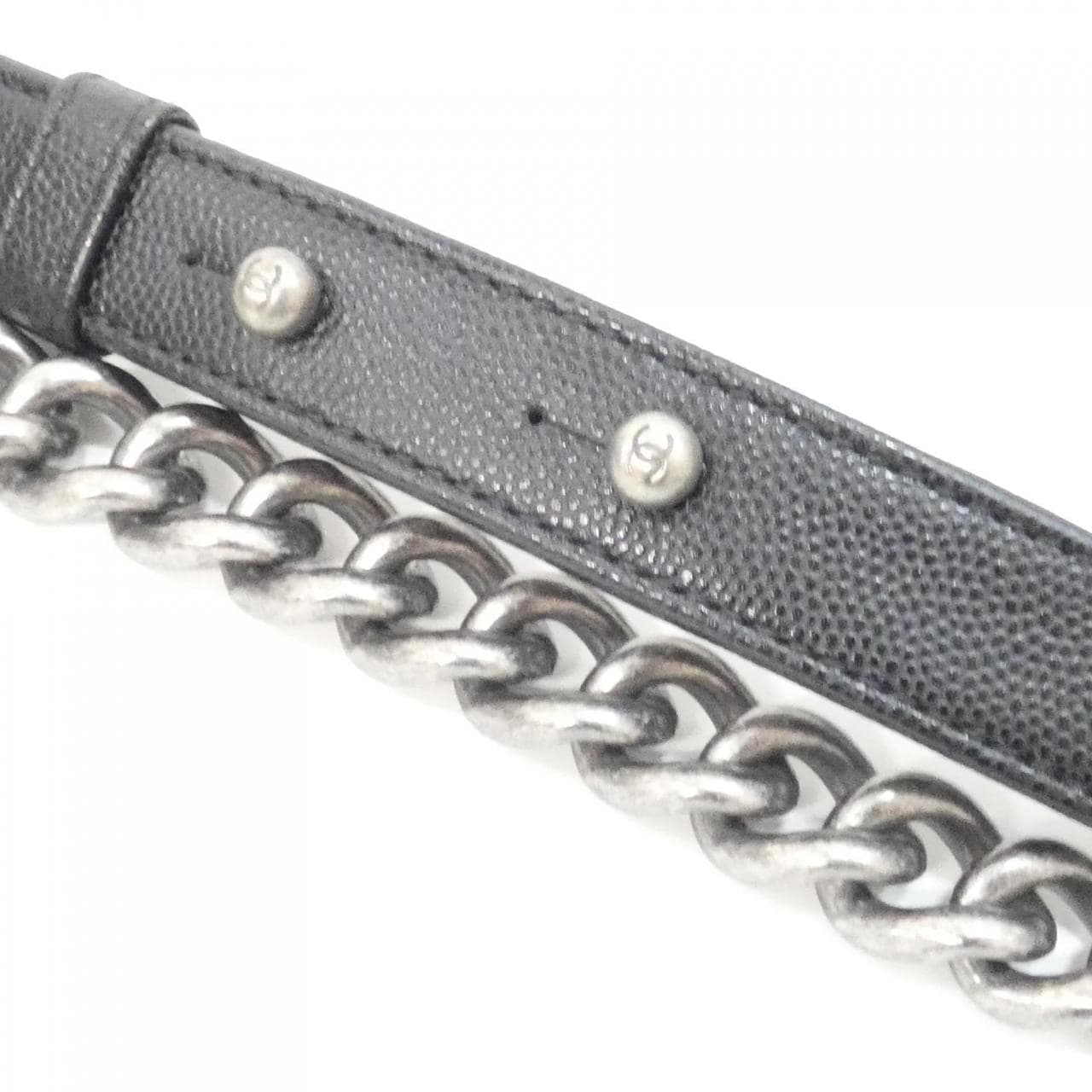 CHANEL Boy Chanel 67085 Shoulder Grained Calfskin
