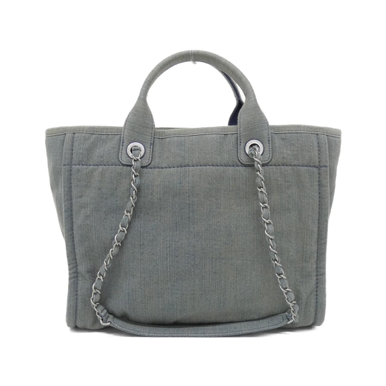 CHANEL Deauville AS3351 手提包 牛仔布