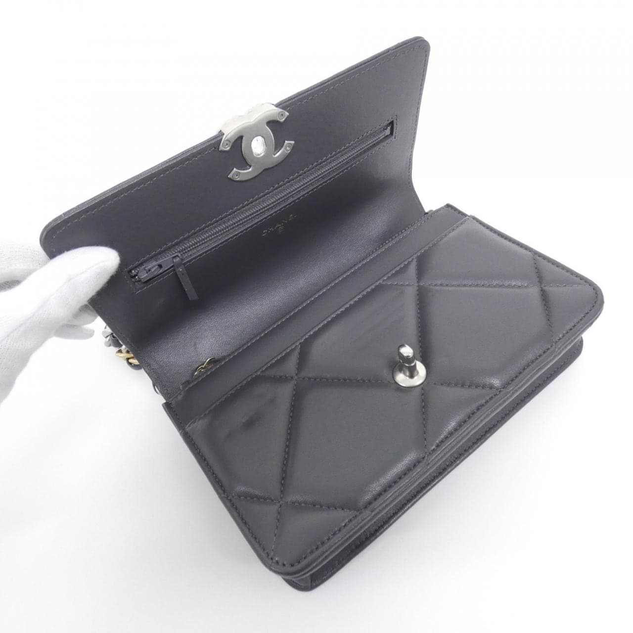CHANEL Chanel 19 AP3267 銀包 羊皮
