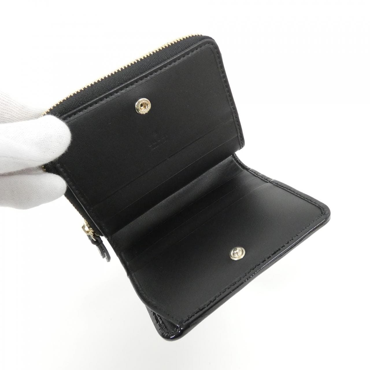 GUCCI 795520 AADQB Wallet Patent Leather
