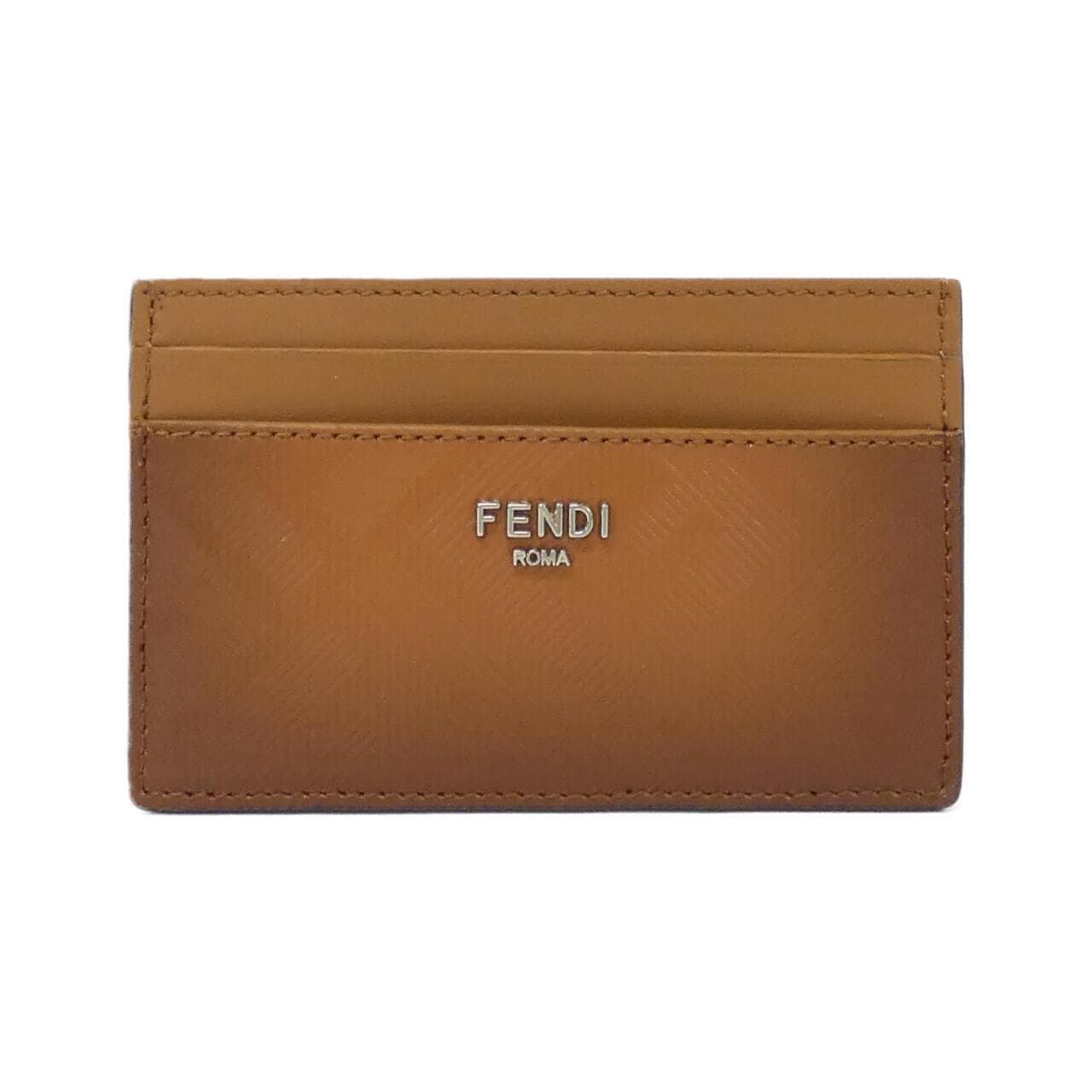 FENDI 7M0347 ARAN Card Case Leather