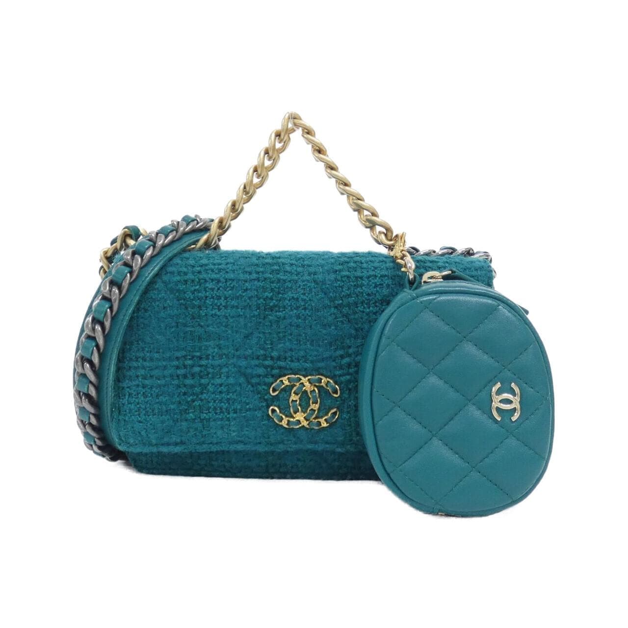 CHANEL Chanel 19 AP0985 銀包 粗花呢