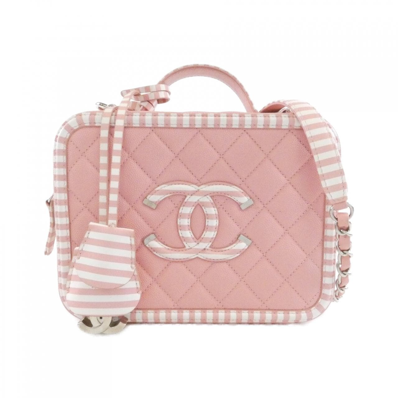 CHANEL 93343 手提包 荔枝紋牛皮