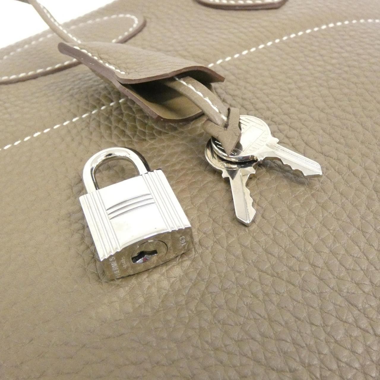 HERMES Bolide 073419CK Handbag Clemence