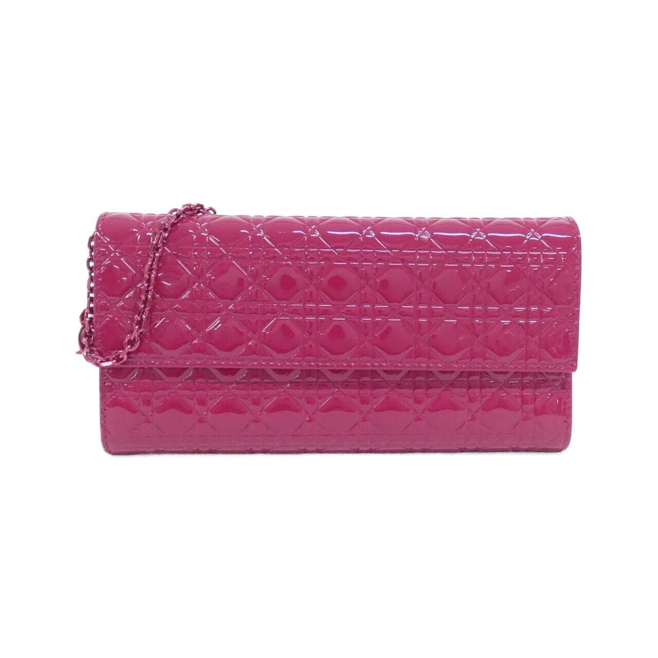 DIOR Lady Dior S0646PVCB 銀包 漆皮