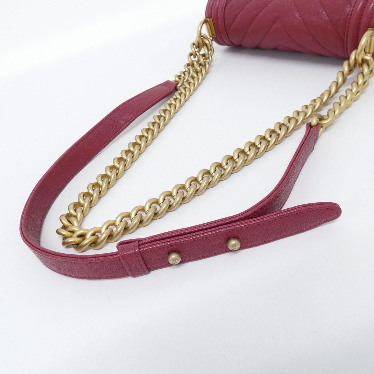 CHANEL Boy Chanel 67085 Shoulder Grained Calfskin