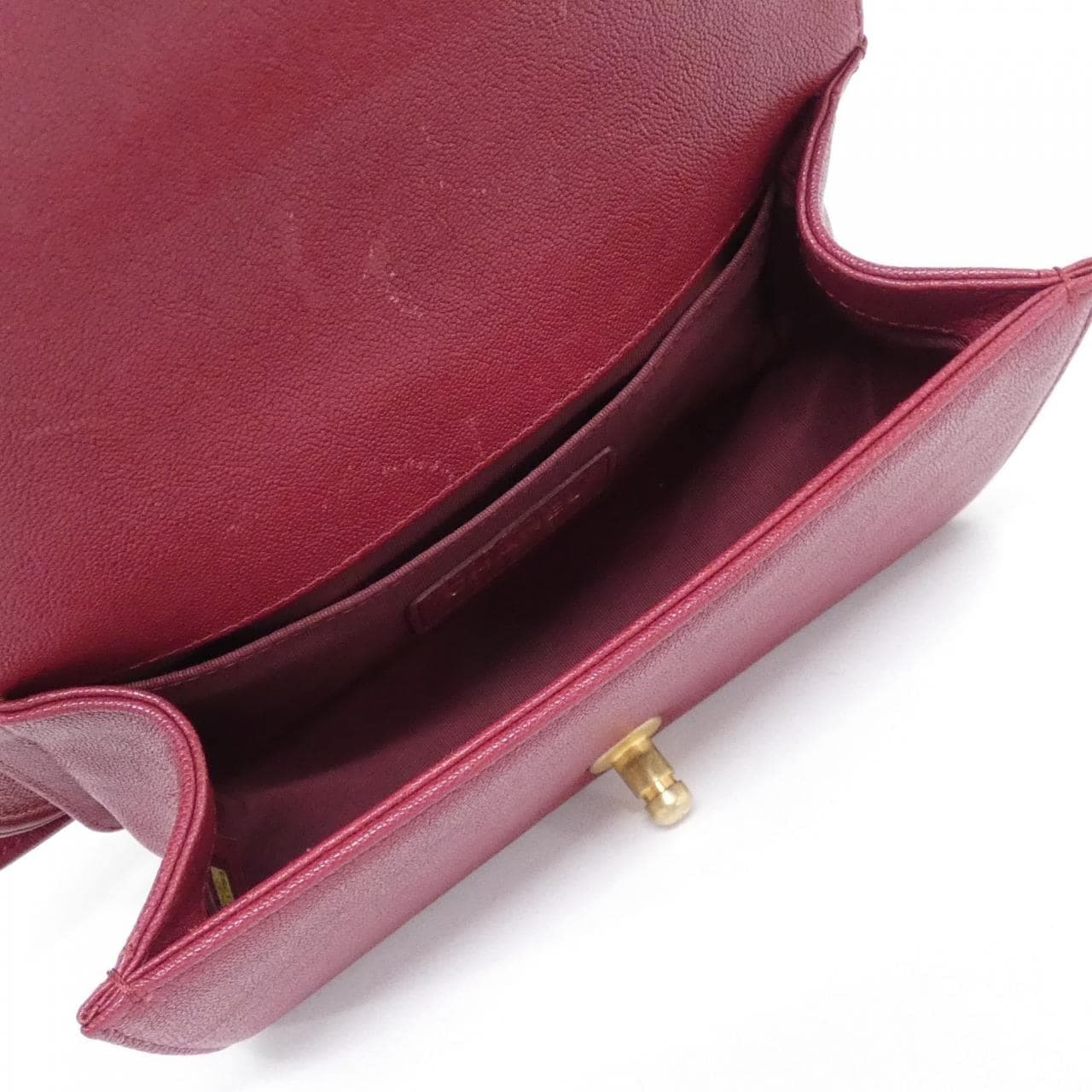 CHANEL Boy Chanel 67085 Shoulder Grained Calfskin