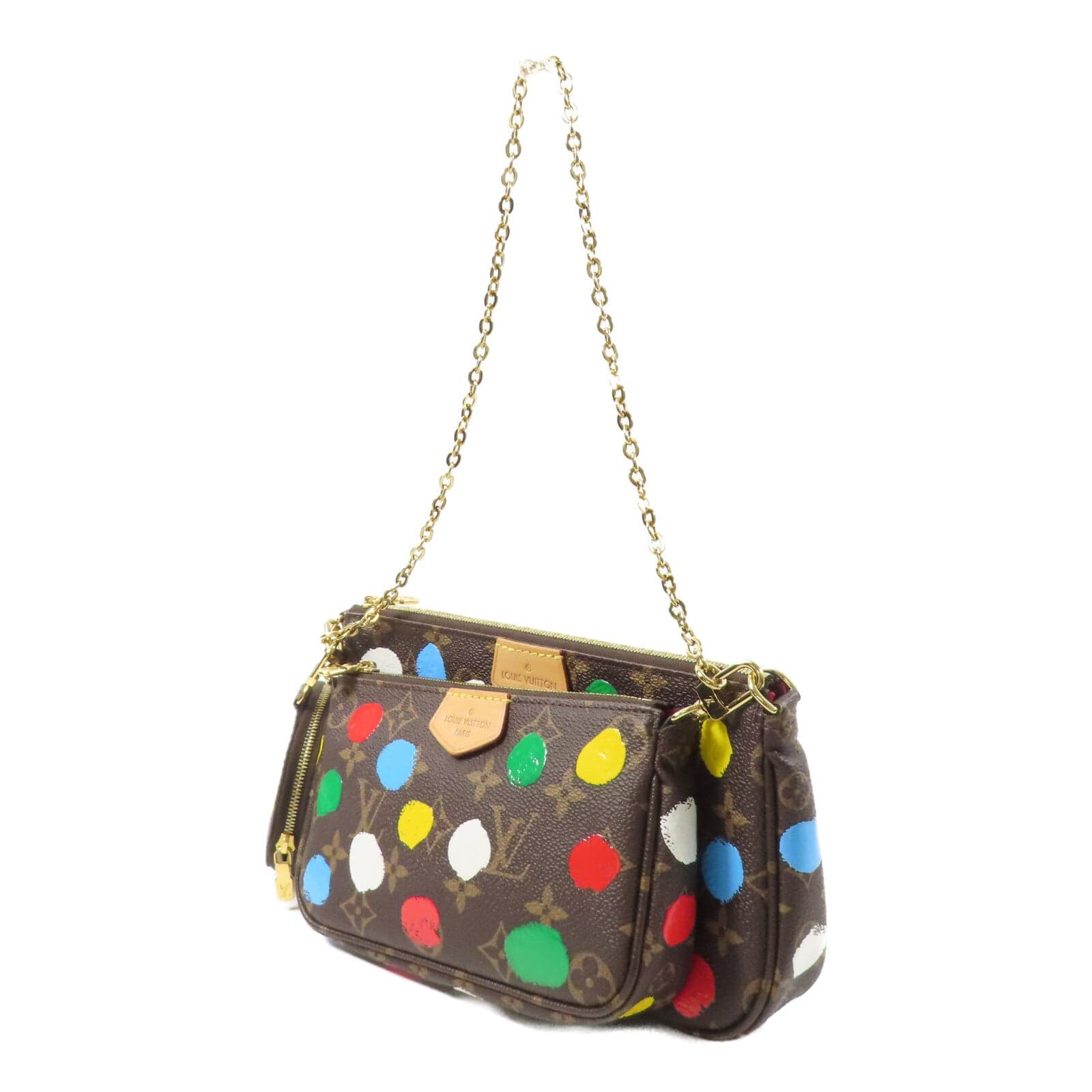 LOUIS VUITTON Multi Pochette M46385 兩用包 塗層帆布