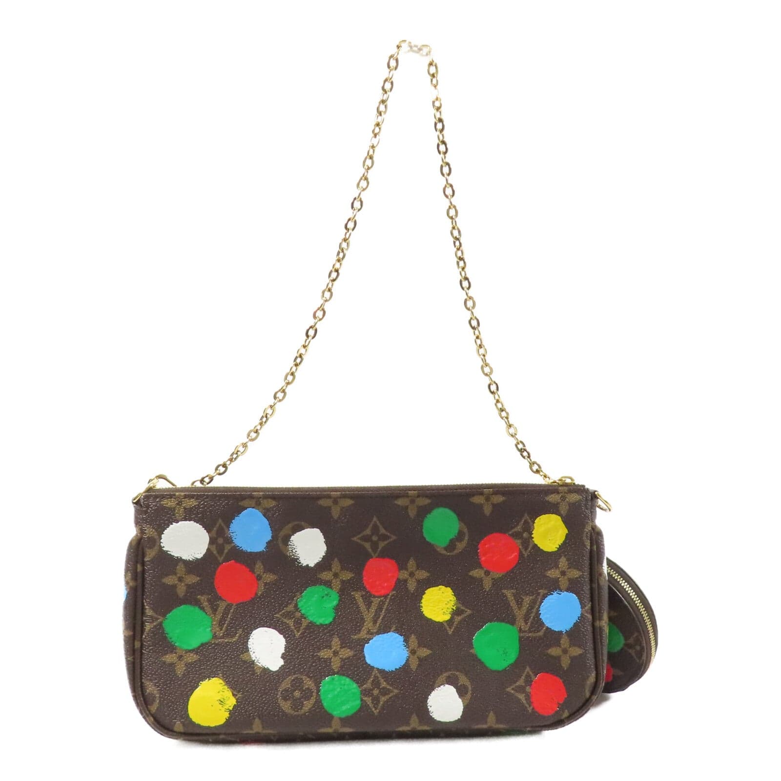 LOUIS VUITTON Multi Pochette M46385 兩用包 塗層帆布