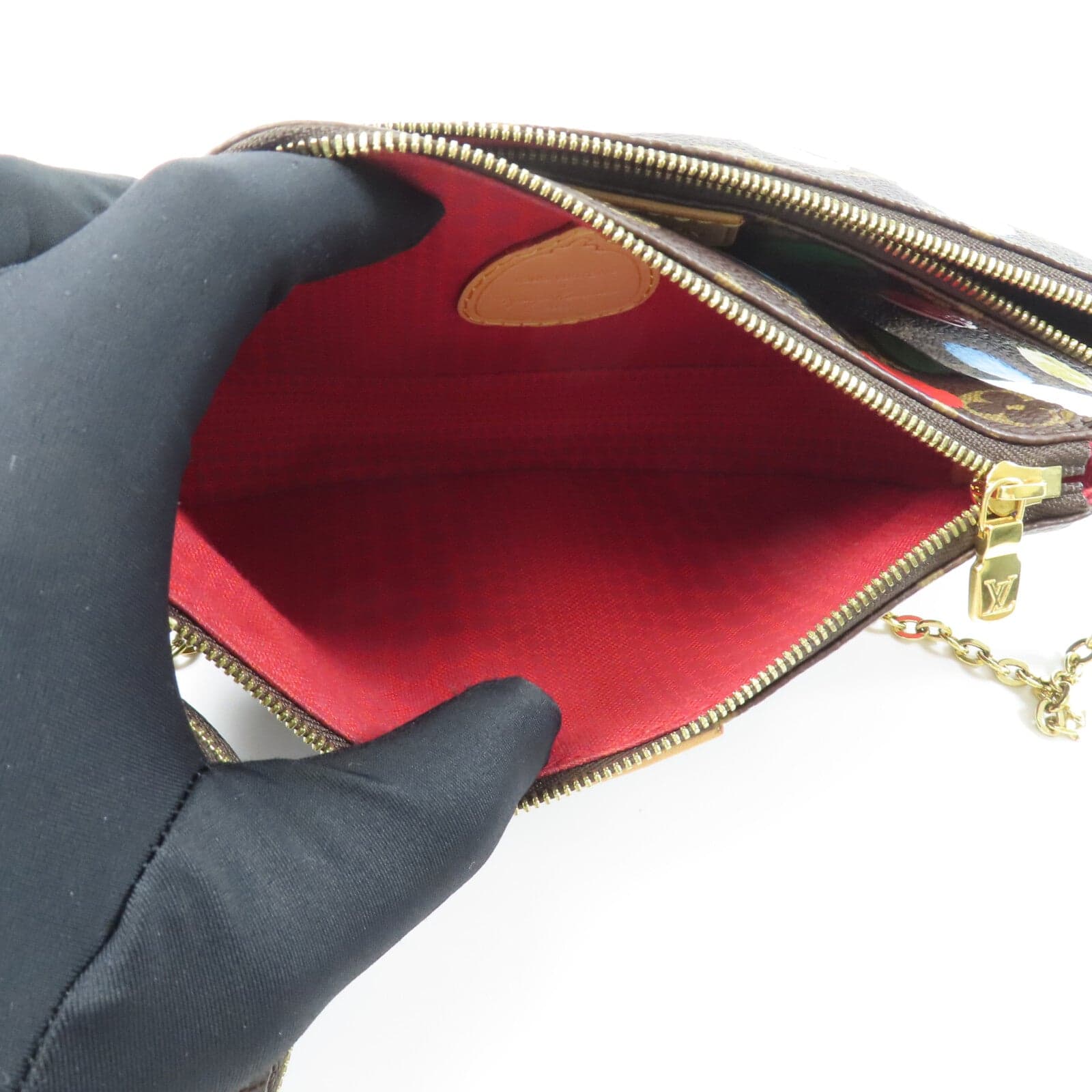LOUIS VUITTON Multi Pochette M46385 兩用包 塗層帆布