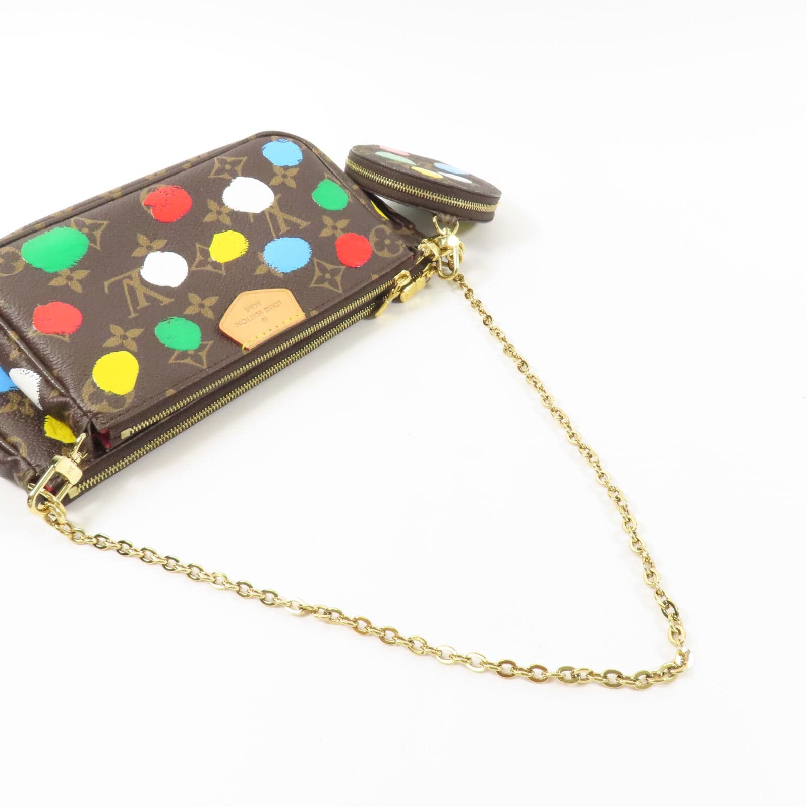 LOUIS VUITTON Multi Pochette M46385 兩用包 塗層帆布