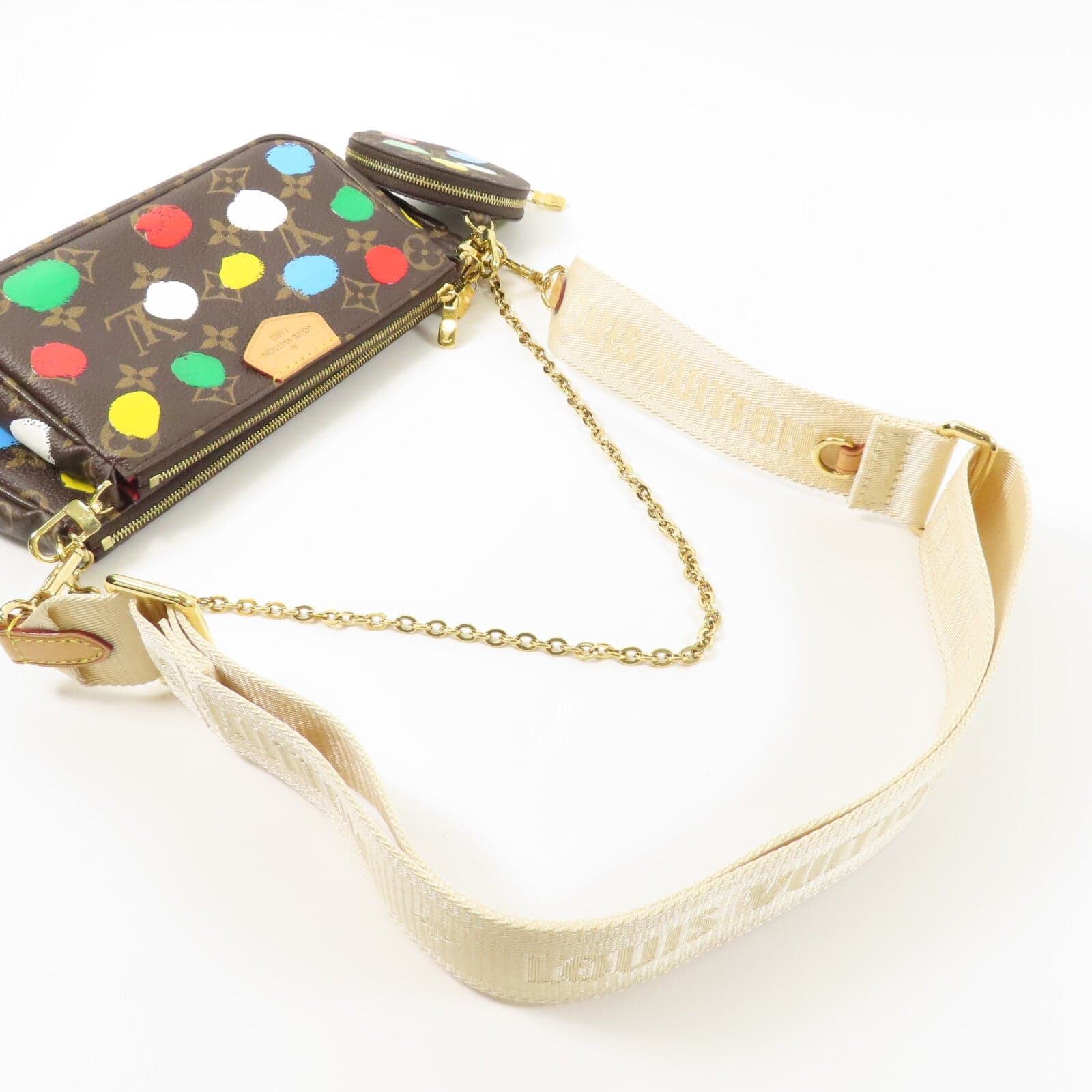 LOUIS VUITTON Multi Pochette M46385 兩用包 塗層帆布