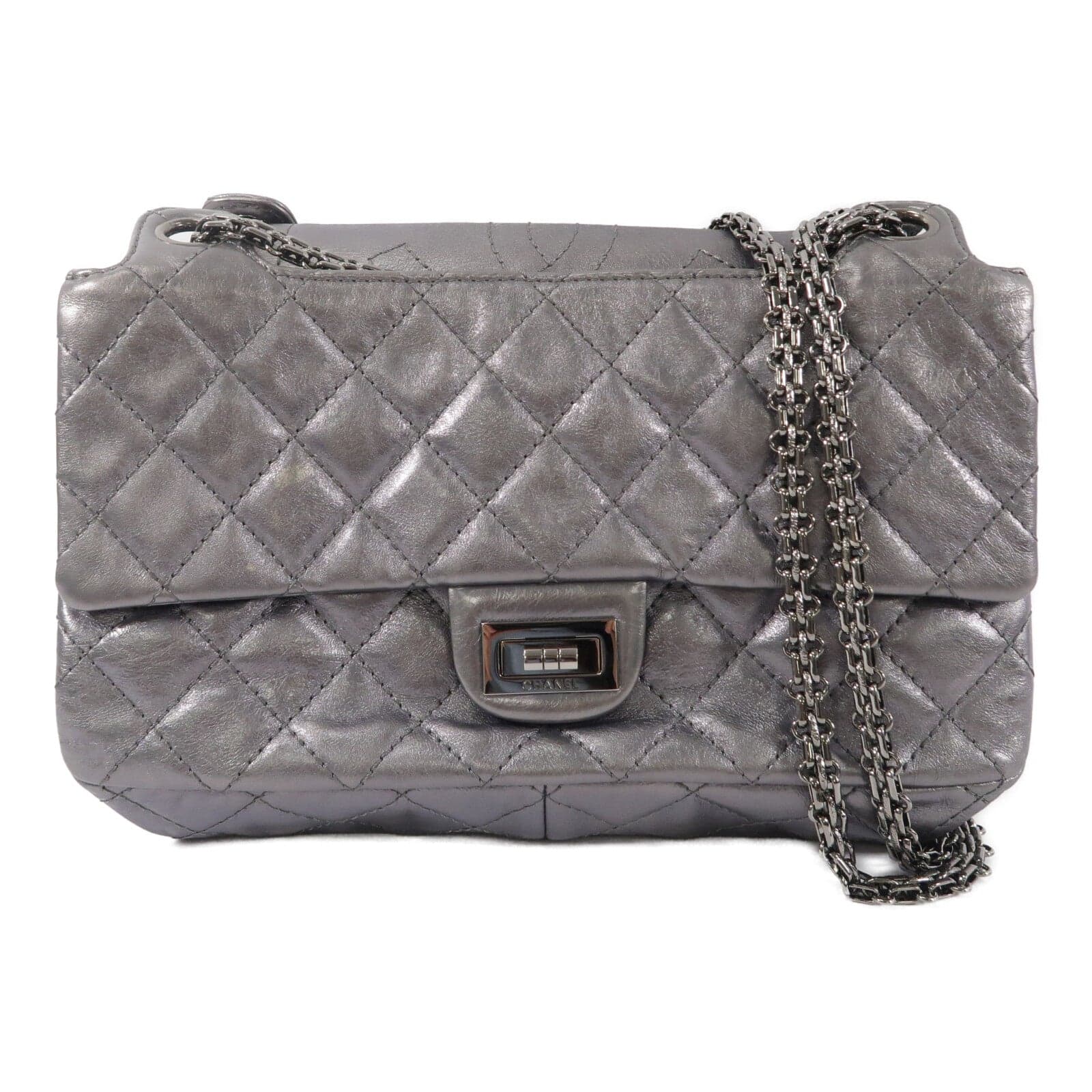 LOUIS VUITTON 2.55 肩背包 牛皮
