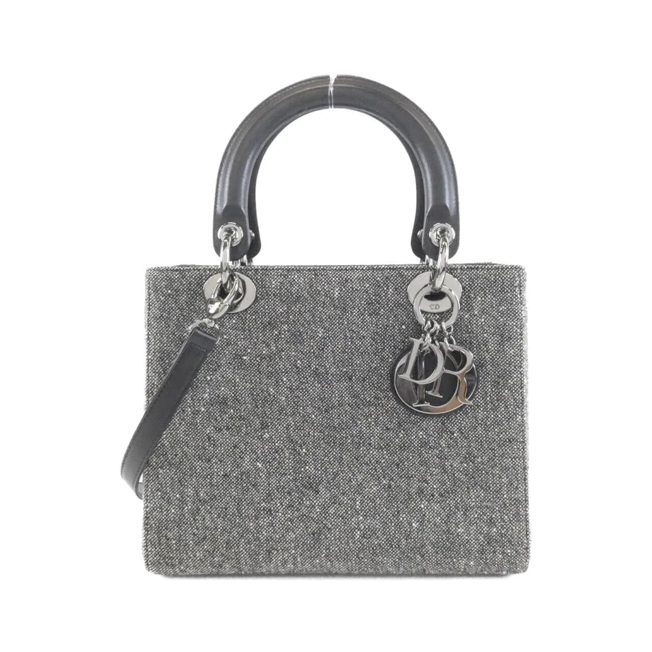 DIOR Lady Dior Handbag Canvas