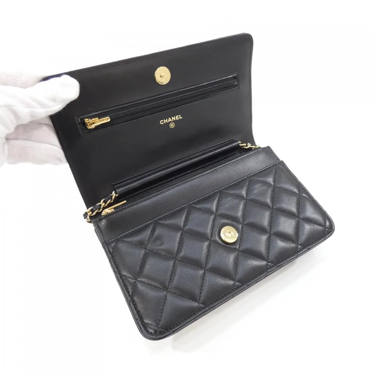 CHANEL Chanel 19 AP3076 銀包 羊皮