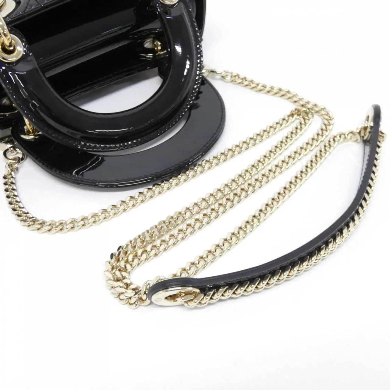 DIOR Lady Dior M0505OWCB Handbag Patent Leather