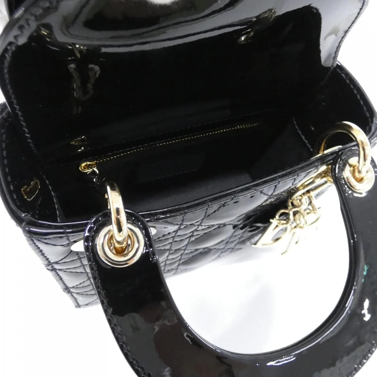 DIOR Lady Dior M0505OWCB Handbag Patent Leather