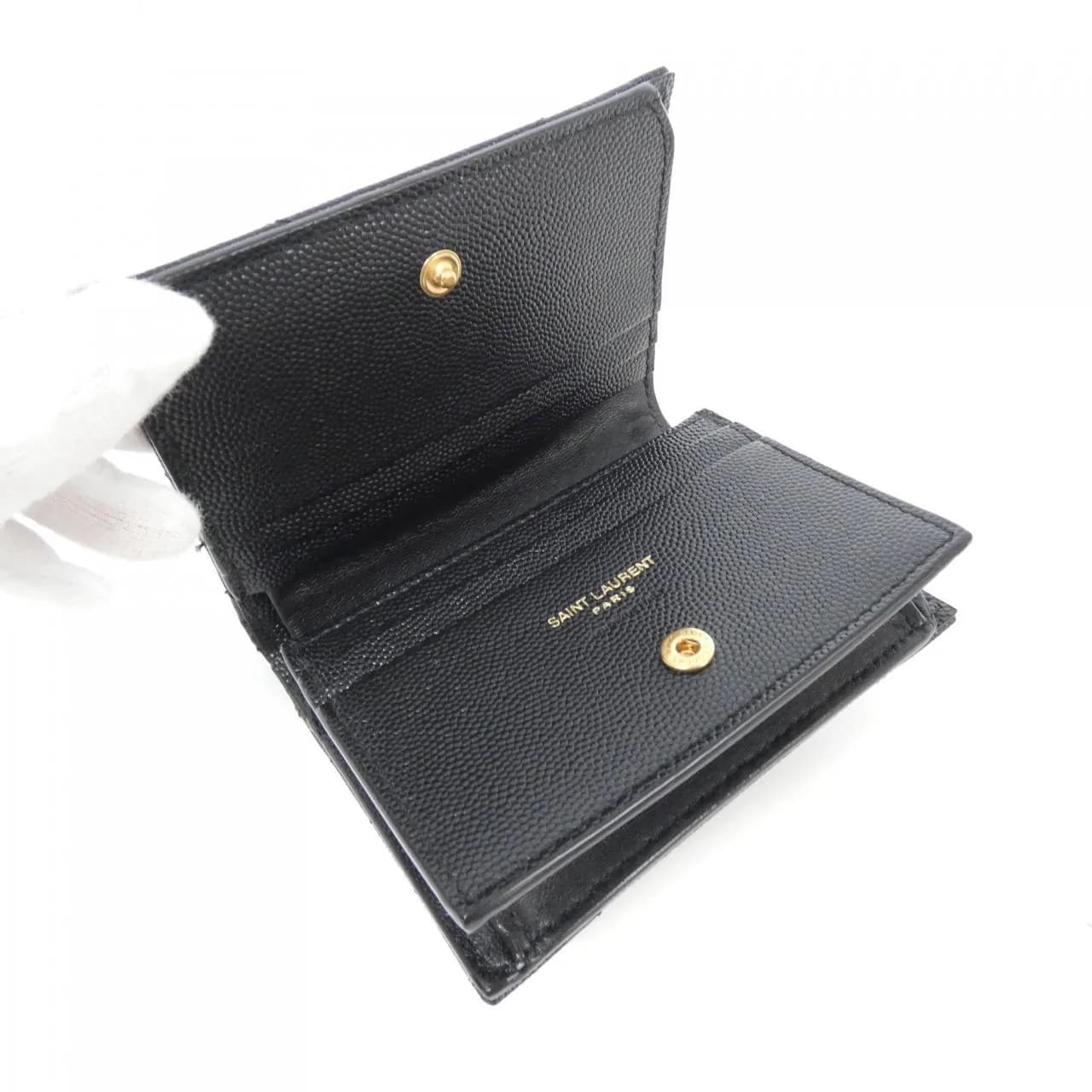 SAINT LAURENT 668290 BOWA1 Wallet Leather