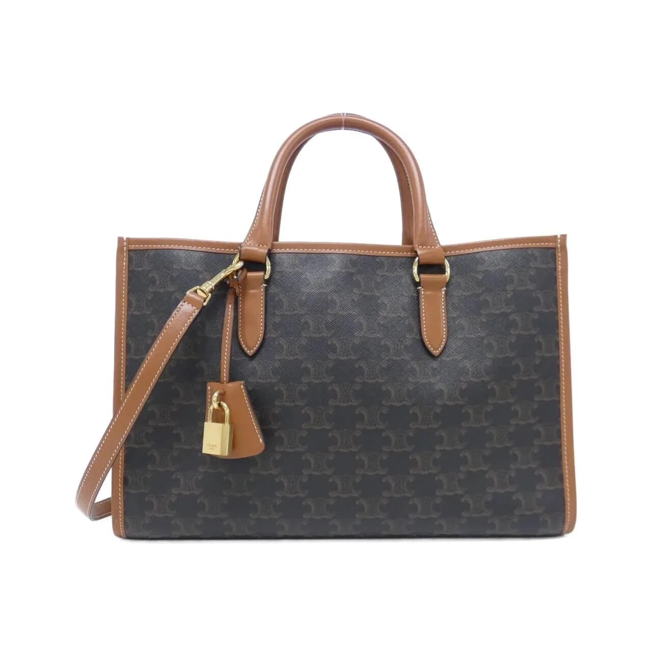 CELINE Cabas 199742BZJ Handbag Canvas