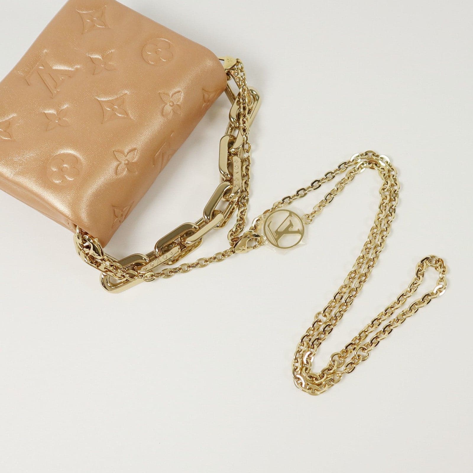 LOUIS VUITTON Coussin M21765 兩用包 牛皮