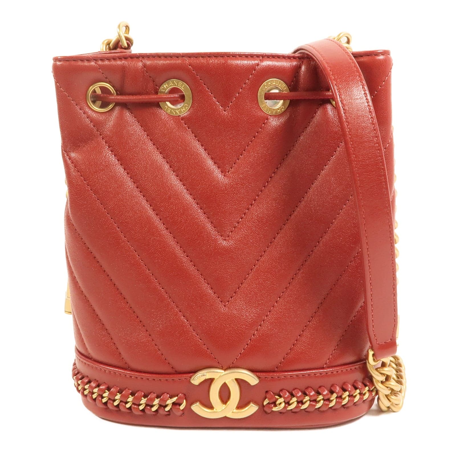 LOUIS VUITTON Bucket 肩背包 牛皮