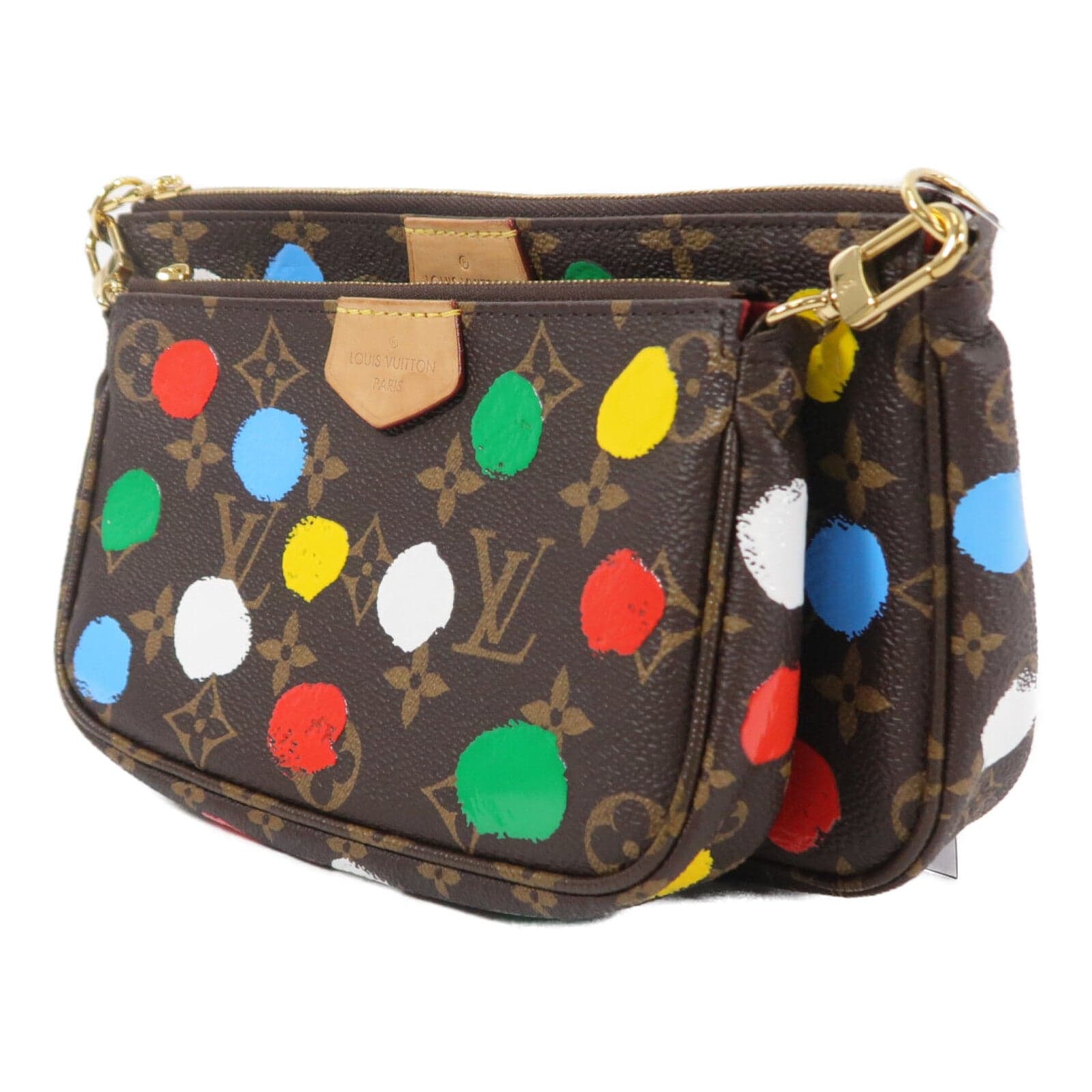 LOUIS VUITTON Multi Pochette M46385 兩用包 塗層帆布