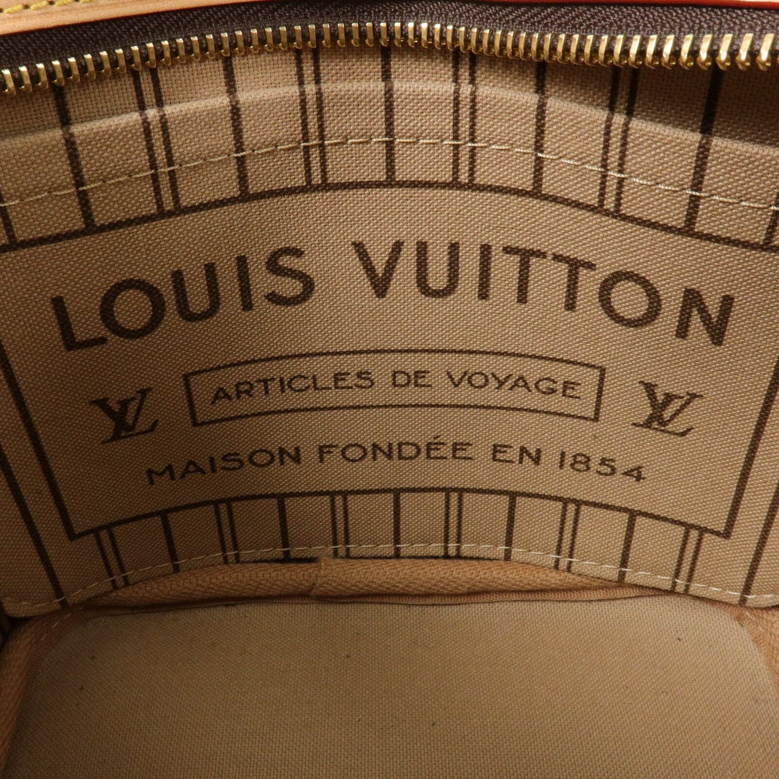 LOUIS VUITTON Neverfull M46705 2-Way Bag Coated Canvas