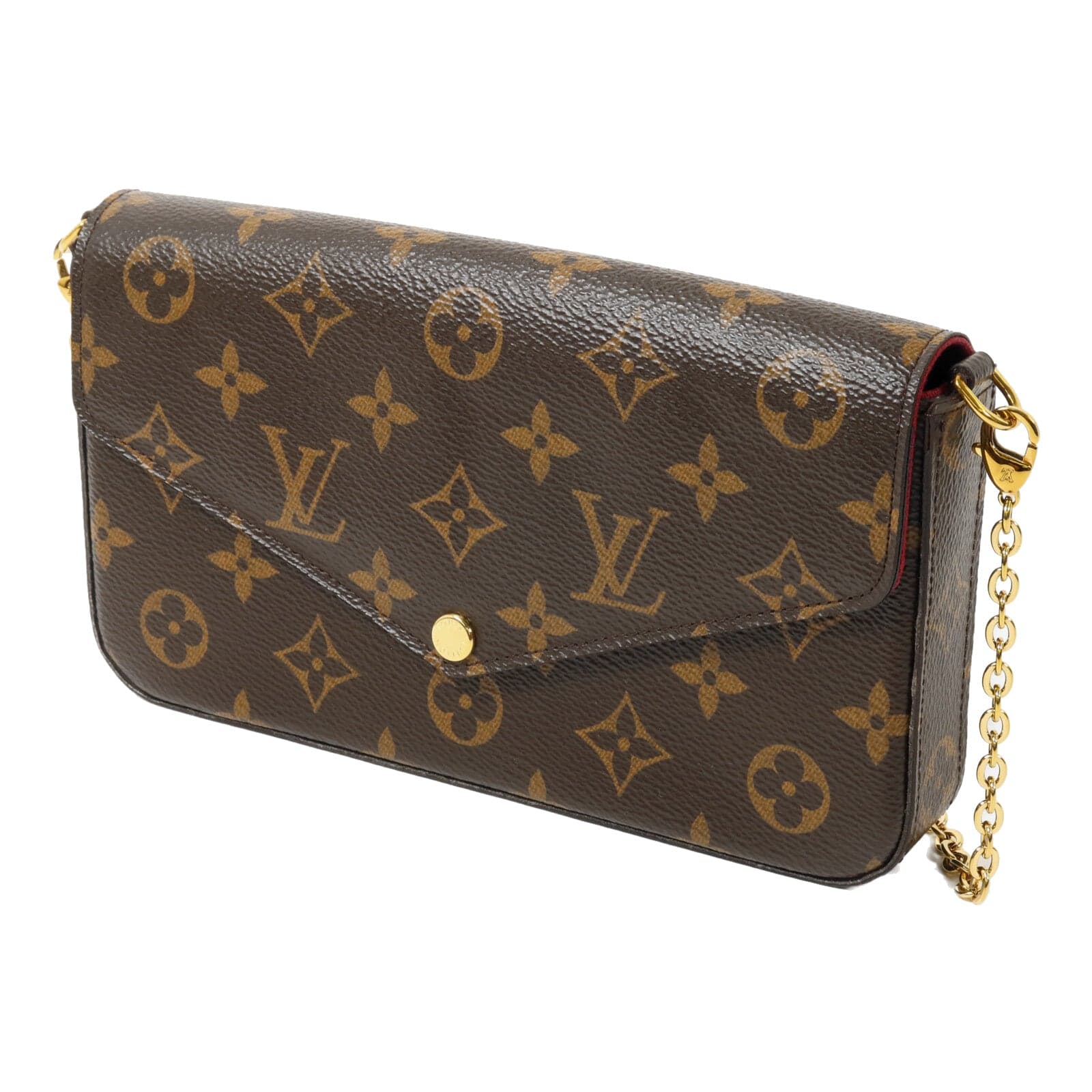 LOUIS VUITTON Felicie M81896 Shoulder Bag Coated Canvas