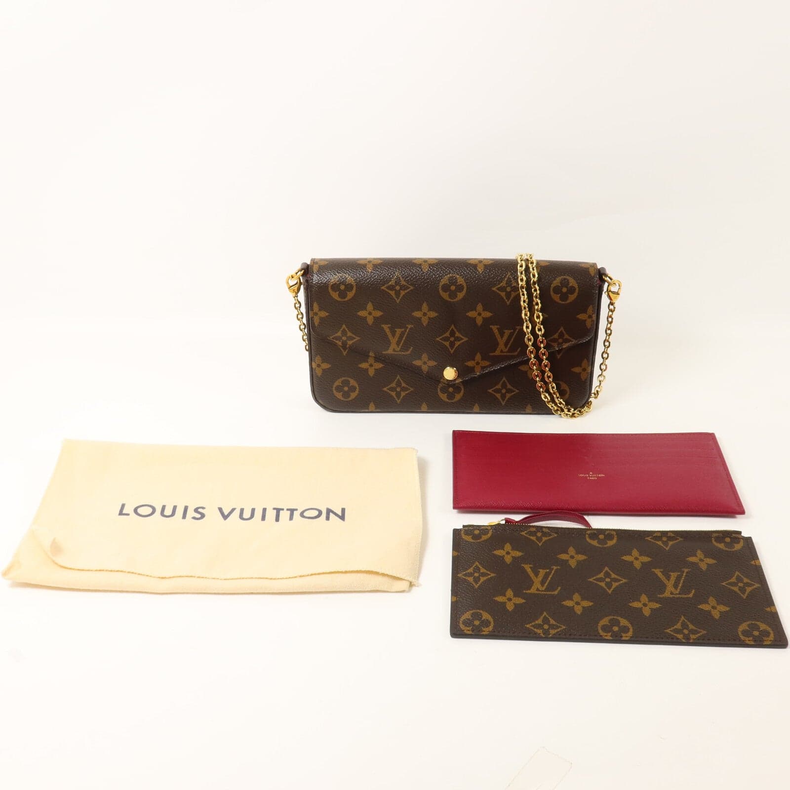 LOUIS VUITTON Felicie M81896 Shoulder Bag Coated Canvas