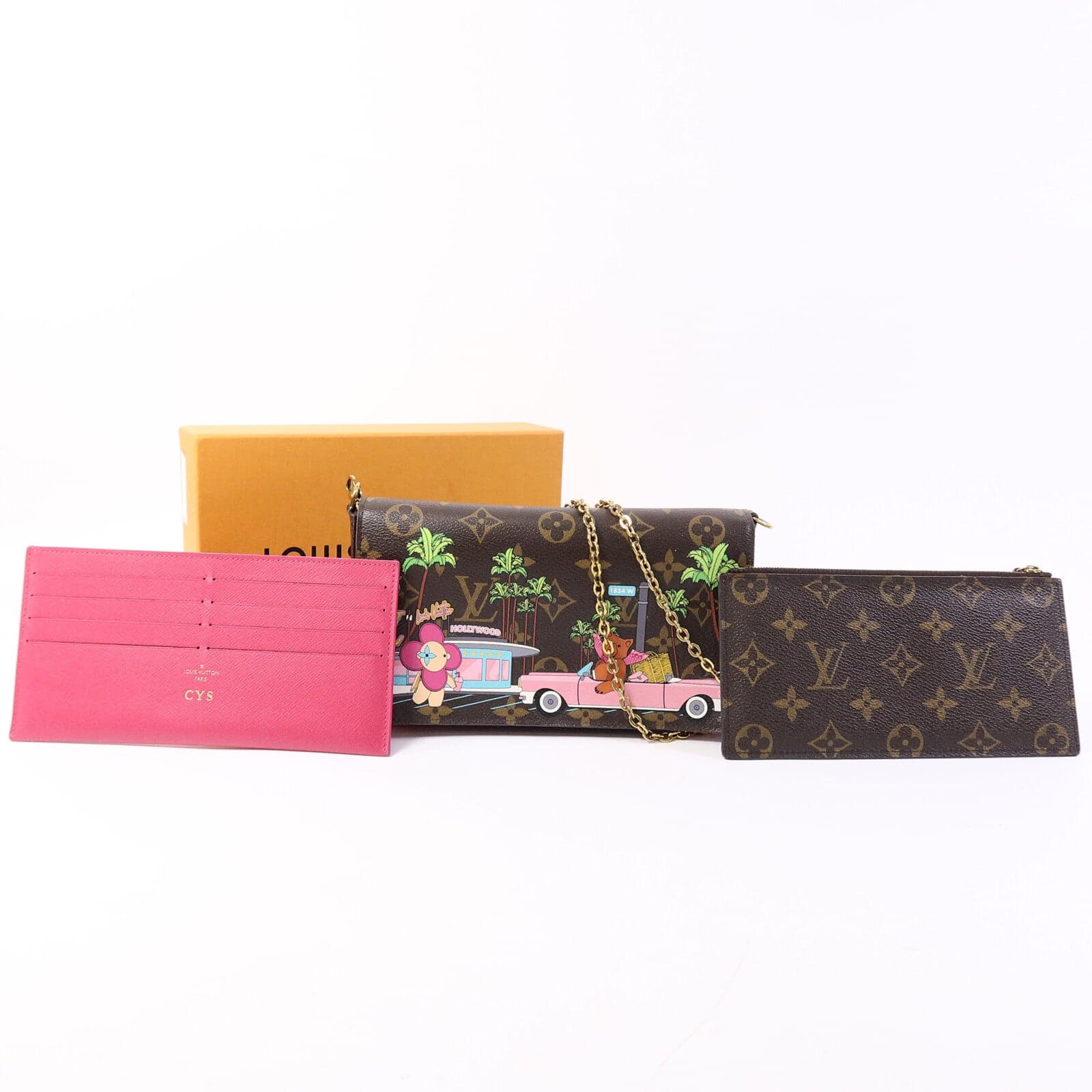 LOUIS VUITTON Felicie M80859 肩背包 塗層帆布